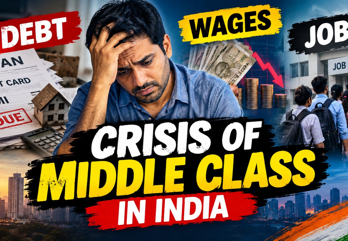 The Hanging Threat: India’s Middle Class Sinks Beneath a Triple Economic Squeeze