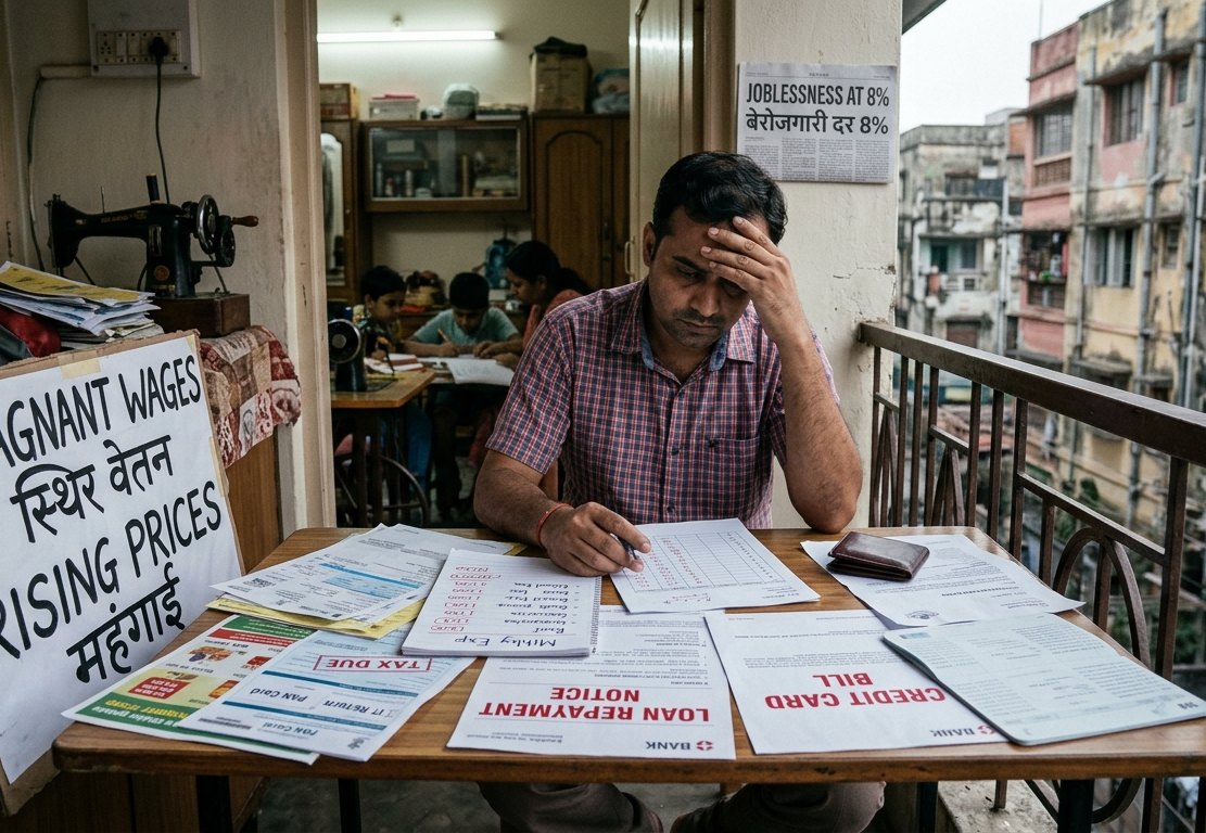 The Squeezed Engine: Why India’s Economic Expansion Is Failing Its Middle Class